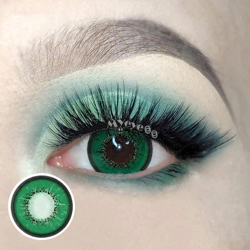 MYEYEBB Genshin Impact grüne verschreibungspflichtige Cosplay-farbige Kontaktlinsen - image 10