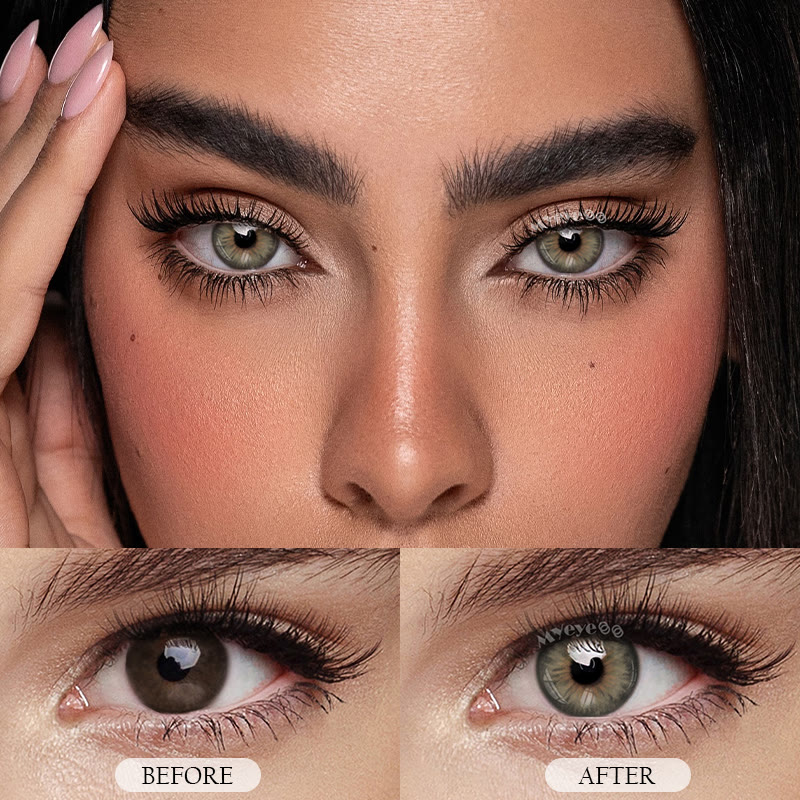 MYEYEBB Tiny Iris Braune farbige Kontaktlinsen mit großer Pupille - image 3