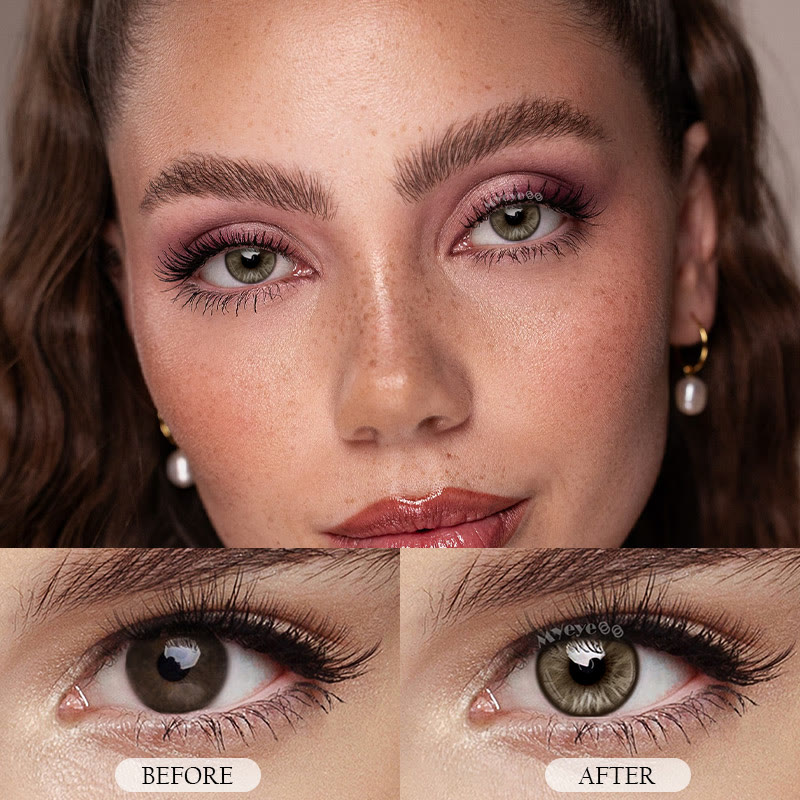 MYEYEBB Barbie Taylor Honigbraune farbige Kontaktlinsen mit Sehstärke - image 3