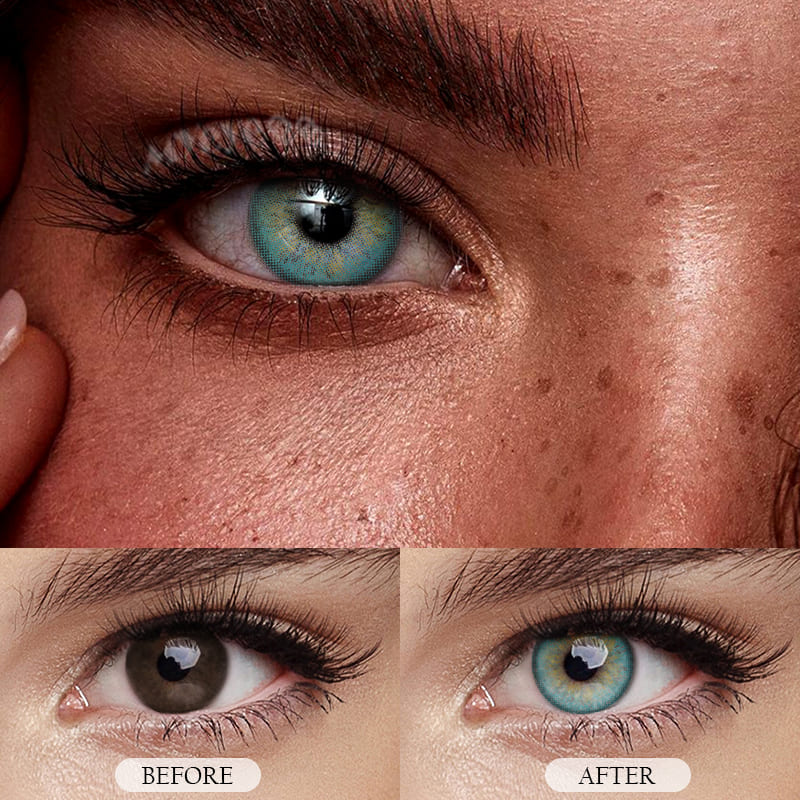 MYEYEBB Russian Girl Blue Prescription Colored Contact Lenses - image 7