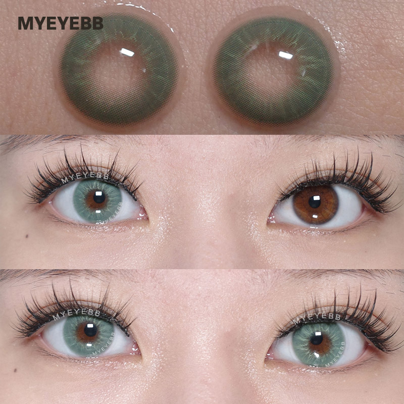 MYEYEBB Eros Green Prescription Colored Contact Lenses - image 7