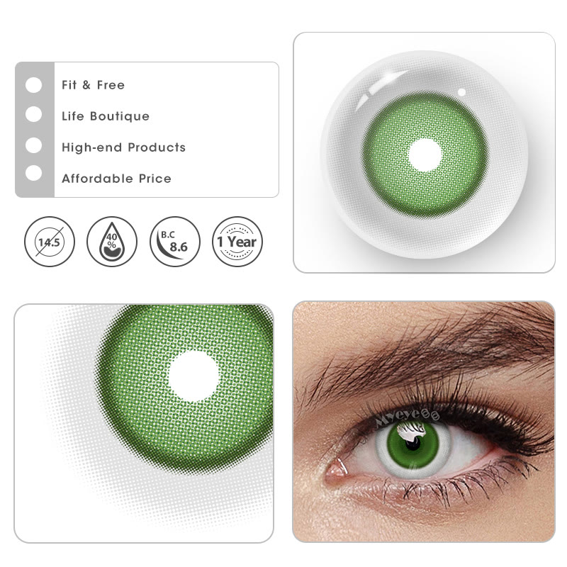 MYEYEBB Porzellanpuppe Grüne Cosplay Farbige Kontaktlinsen - image 4