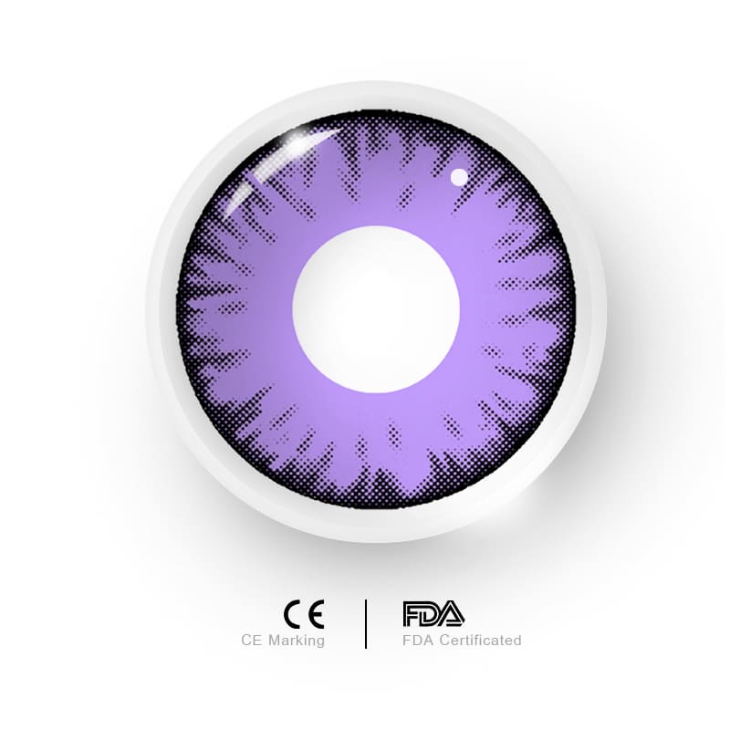 MYEYEBB Miracle TimesII Purple Prescription Cosplay gefärbte Kontaktlinsen - image 2
