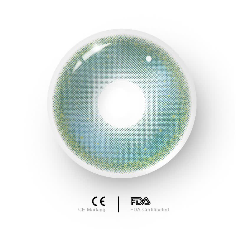 MYEYEBB Lunar Glitter Green Farbige Kontaktlinsen mit Sehstärke - image 9