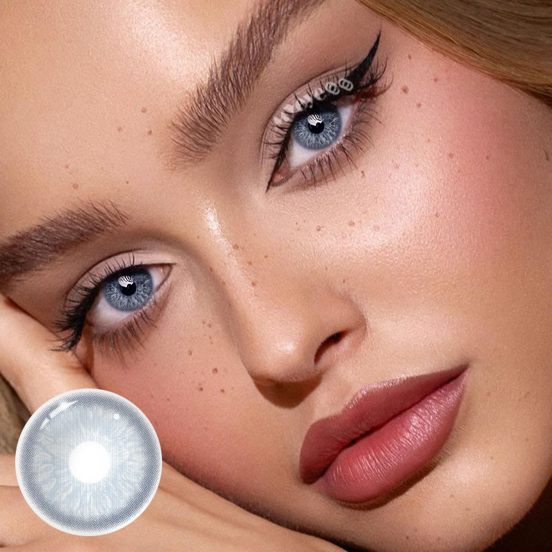 MYEYEBB Nordic DNA Blaue farbige Kontaktlinsen mit Sehstärke - image 3