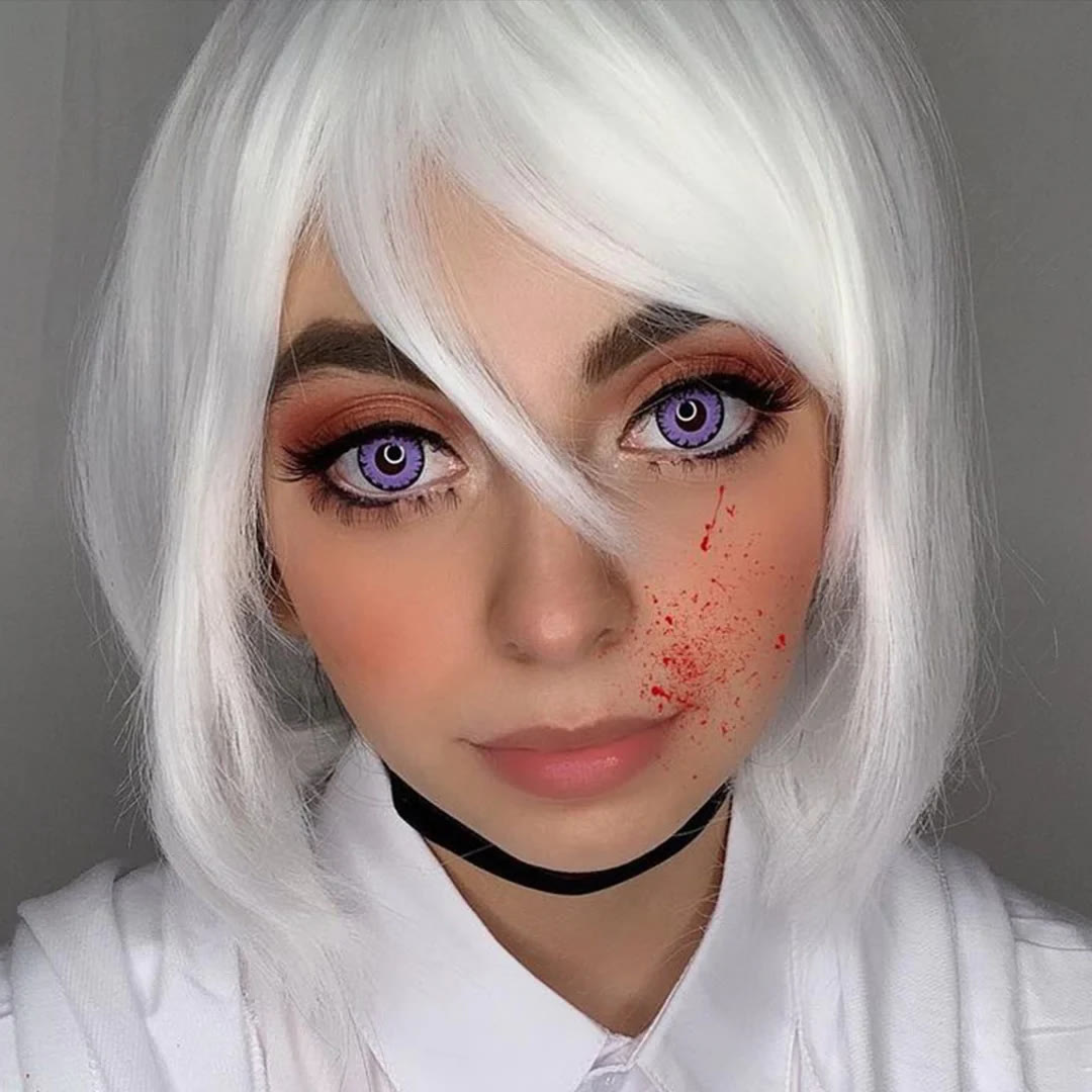 MYEYEBB Miracle TimesII Purple Prescription Cosplay gefärbte Kontaktlinsen - image 4