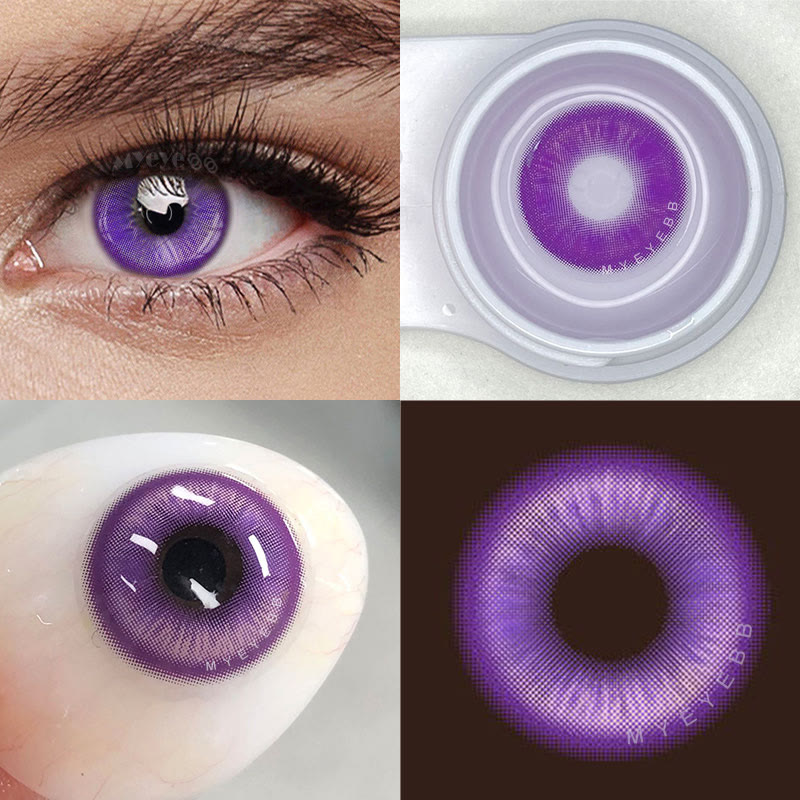 MYEYEBB Magic Coral Violett Farbige Kontaktlinsen mit Sehstärke - image 3