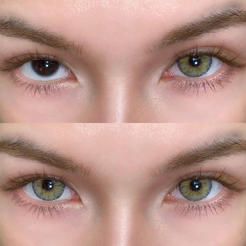 MYEYEBB Pro Halo Iris Braune Farbige Kontaktlinsen - image 3