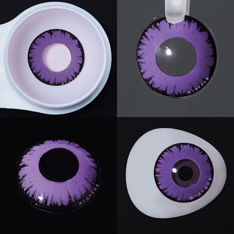 MYEYEBB Miracle TimesII Purple Prescription Cosplay gefärbte Kontaktlinsen - image 6