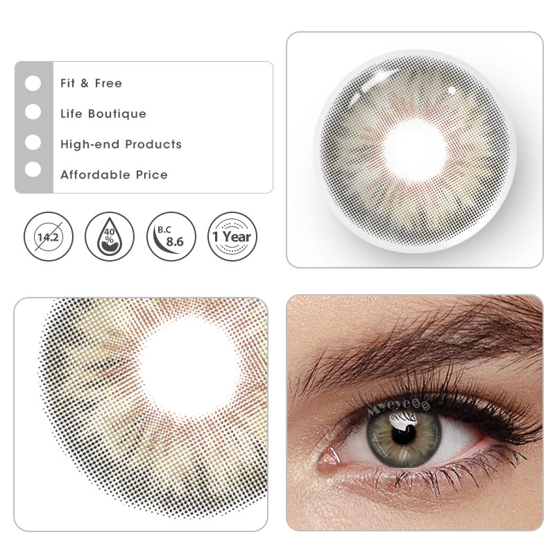 MYEYEBB Tiny Iris Braune farbige Kontaktlinsen mit großer Pupille - image 4