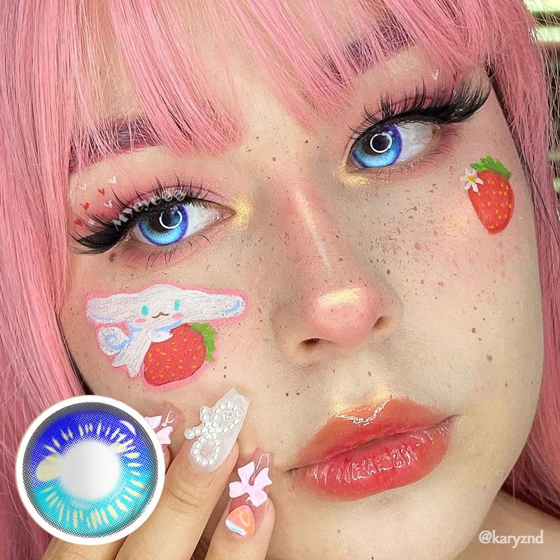 MYEYEBB Anime-Tränen Blau Prescription Cosplay Farbige Kontaktlinsen - image 4