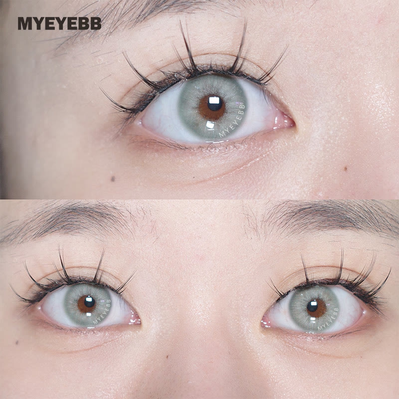 MYEYEBB Rome Times Grün gefärbte Kontaktlinsen mit Sehstärke - image 6