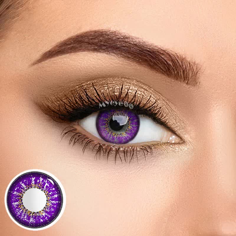 MYEYEBB Lila verschreibungspflichtige Cosplay-Farbkontaktlinsen - image 12