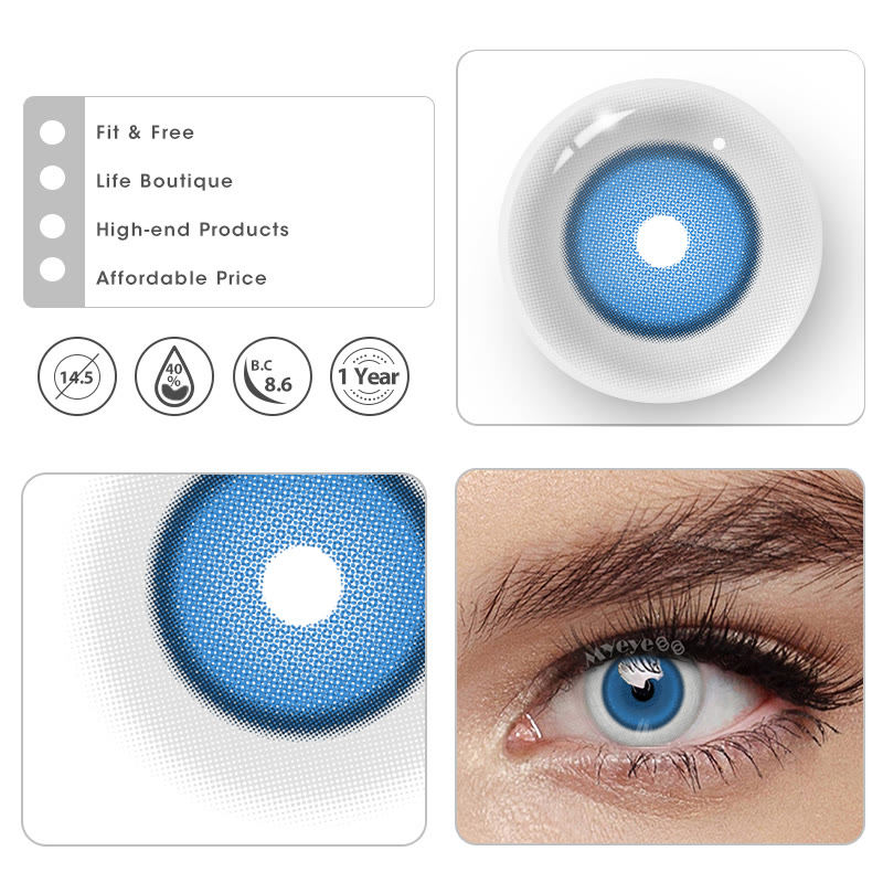 MYEYEBB Porzellanpuppe Blaue Cosplay Farbige Kontaktlinsen - image 4