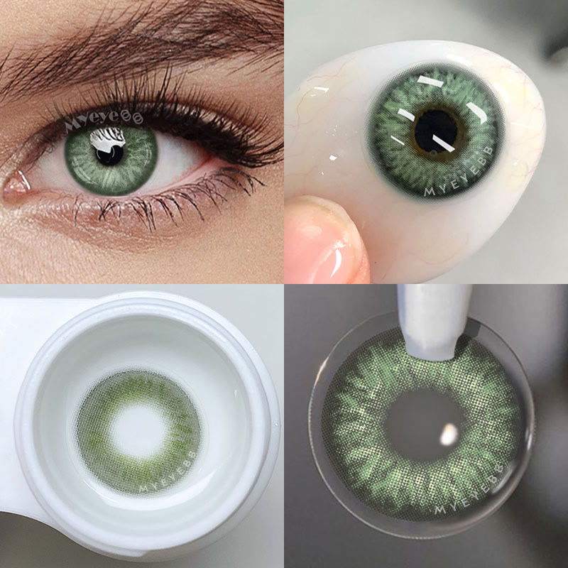 MYEYEBB Rime Green Verschreibungspflichtige farbige Kontaktlinsen - image 4
