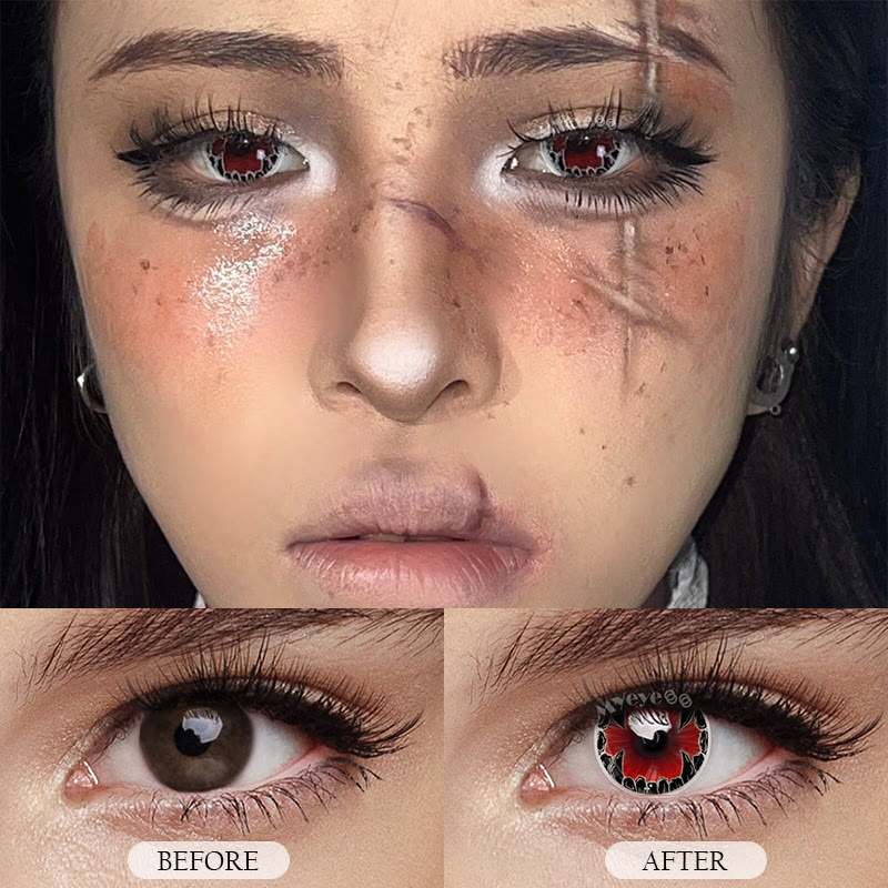 MYEYEBB Shadow Hound Red Cosplay Farbige Kontaktlinsen für 1 Tag - image 4