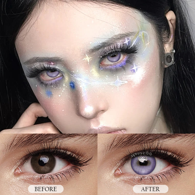MYEYEBB Ziegenaugen Violette Cosplay-Kontaktlinsen | 1 Tag - 4 Stück - image 5