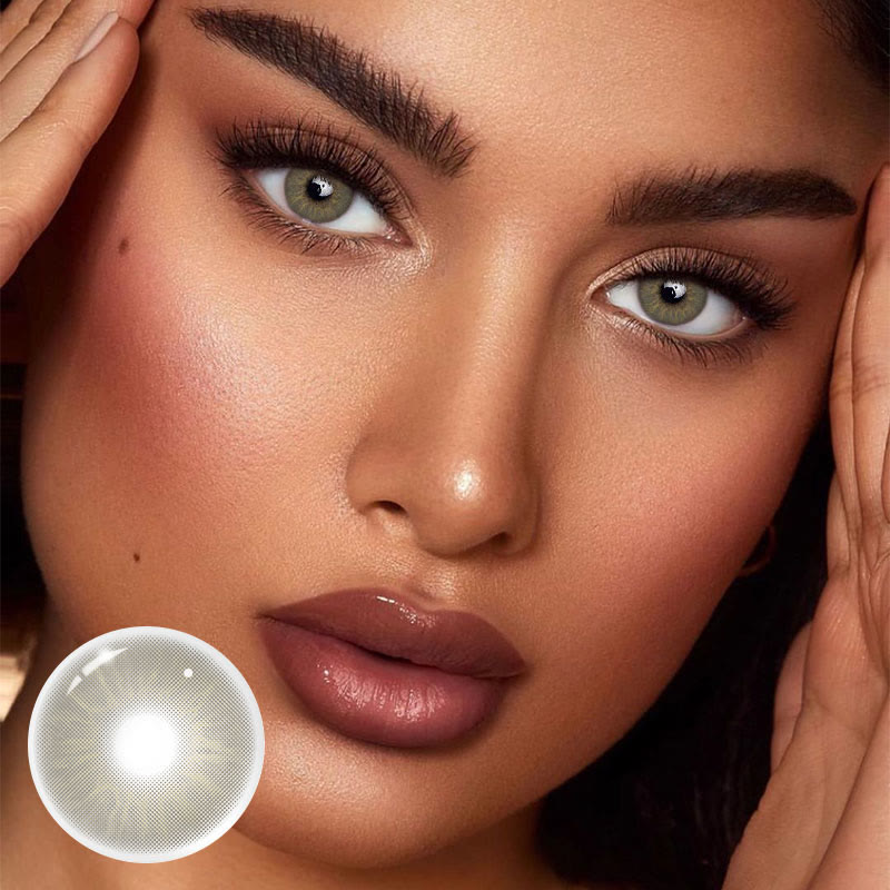 MYEYEBB Eros Grey Prescription Colored Contact Lenses - image 2