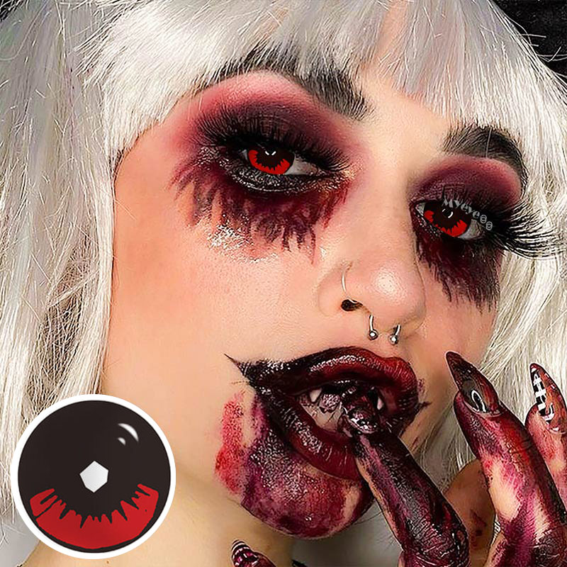 MYEYEBB Blind Kamado Tanjirou Prescription Cosplay Farbige Kontaktlinsen - image 6