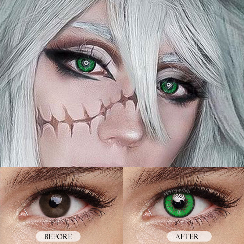 MYEYEBB Genshin Impact grüne verschreibungspflichtige Cosplay-farbige Kontaktlinsen - image 16