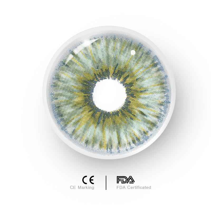 MYEYEBB Rebirth Cosmic Green Prescription Farbige Kontaktlinsen mit Sehstärke - image 13