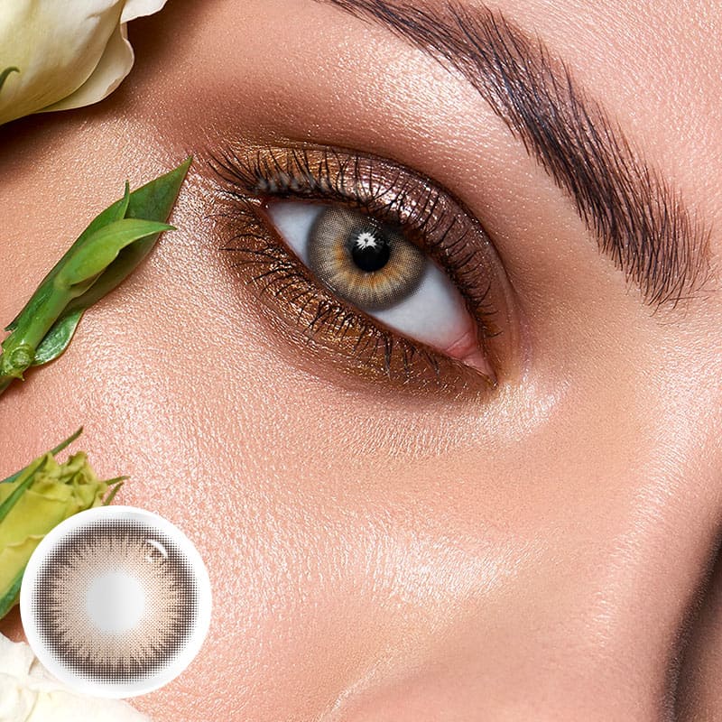 MYEYEBB Y2K Boho Braunfarbene Kontaktlinsen mit Sehschärfenkorrektur - image 2