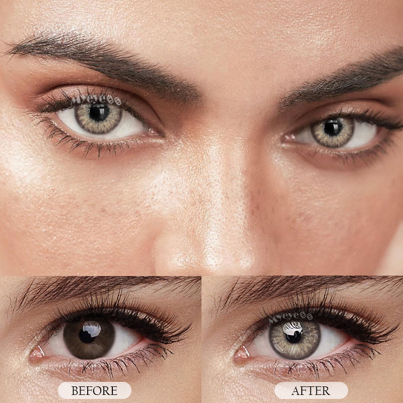 MYEYEBB Rime Brown Kontaktlinsen mit Sehstärke und Farbe - image 5