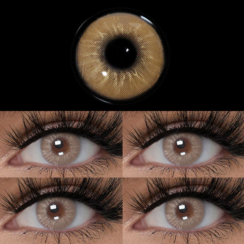MYEYEBB Eros Brown Prescription Colored Contact Lenses - image 10
