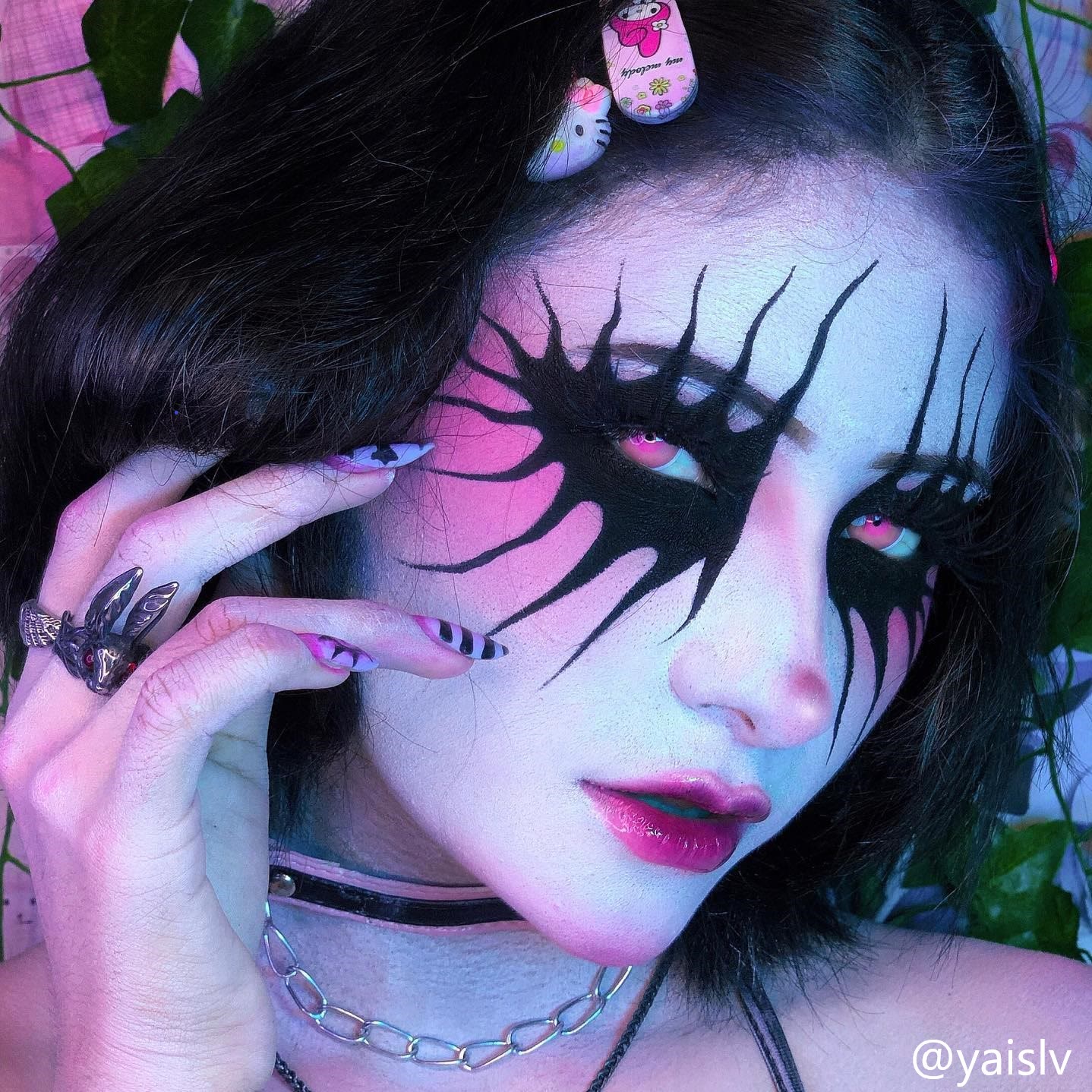 MYEYEBB Blind Cloud Rim Pink Prescription Cosplay farbige Kontaktlinsen - image 5