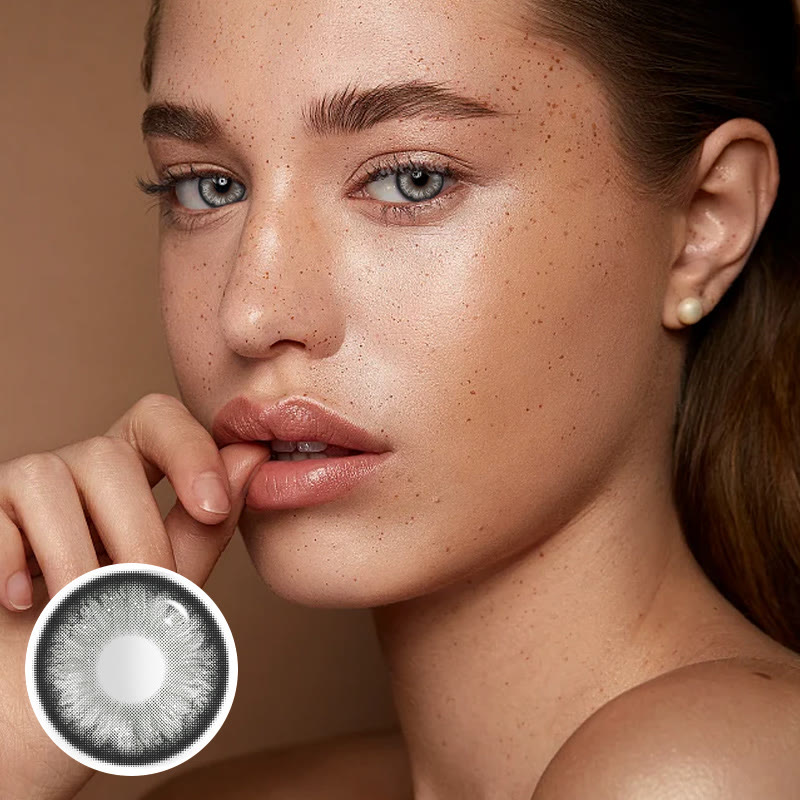 MYEYEBB Perlmuttgraue Korrekturfarbige Kontaktlinsen - image 2