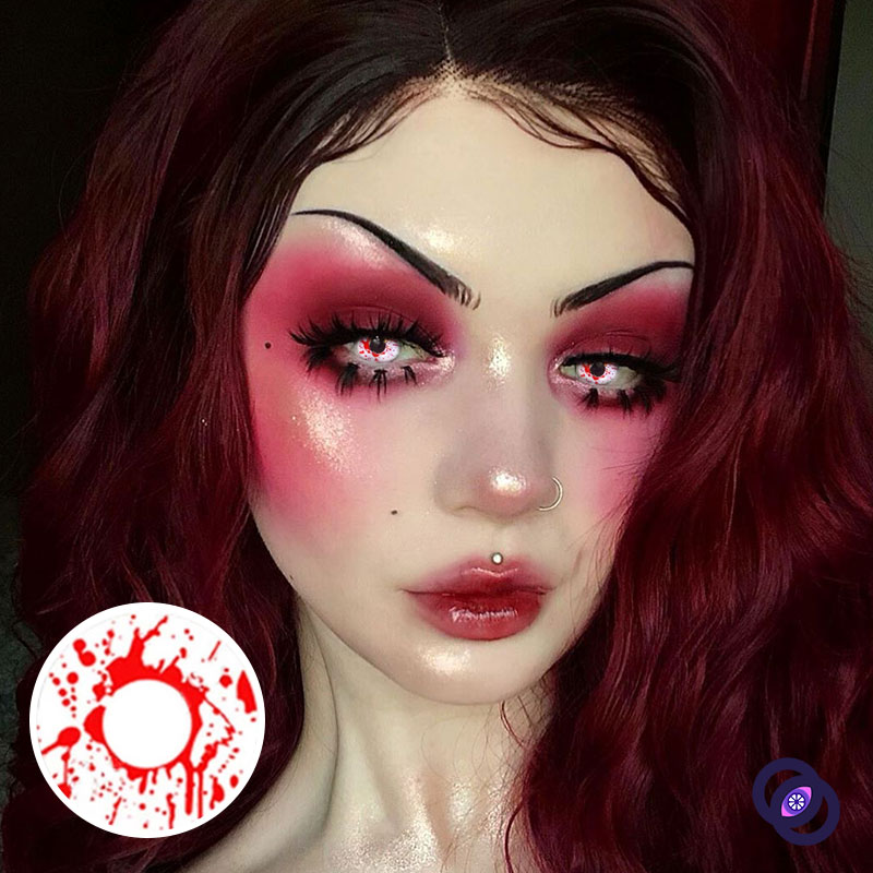 MYEYEBB Trauma White Prescription Cosplay Farbige Kontaktlinsen mit Sehstärke - image 8