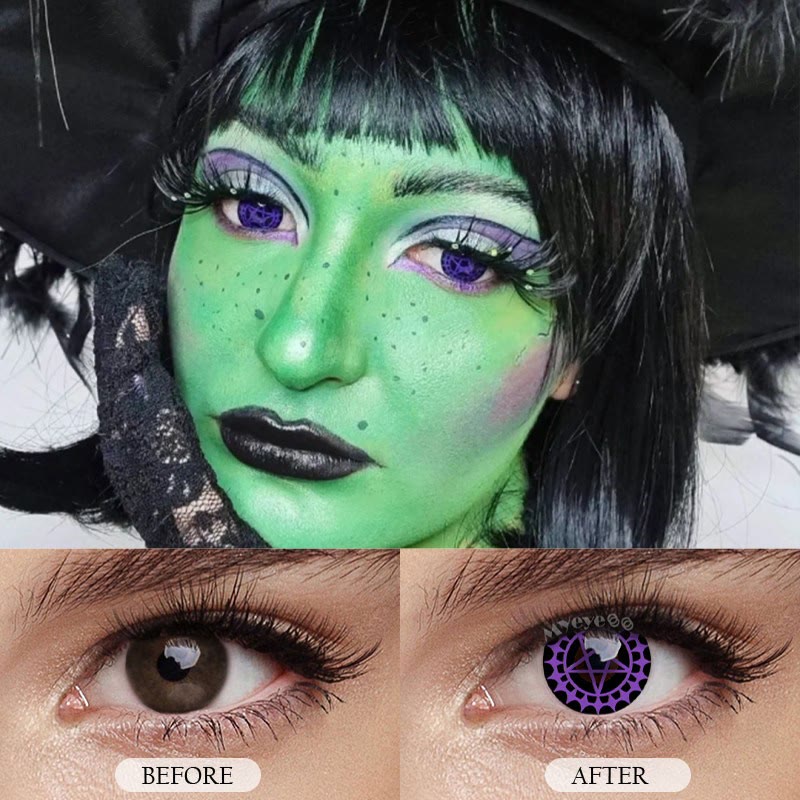 MYEYEBB Blind Ciel's Contract Lila Cosplay Farbige Kontaktlinsen - image 7