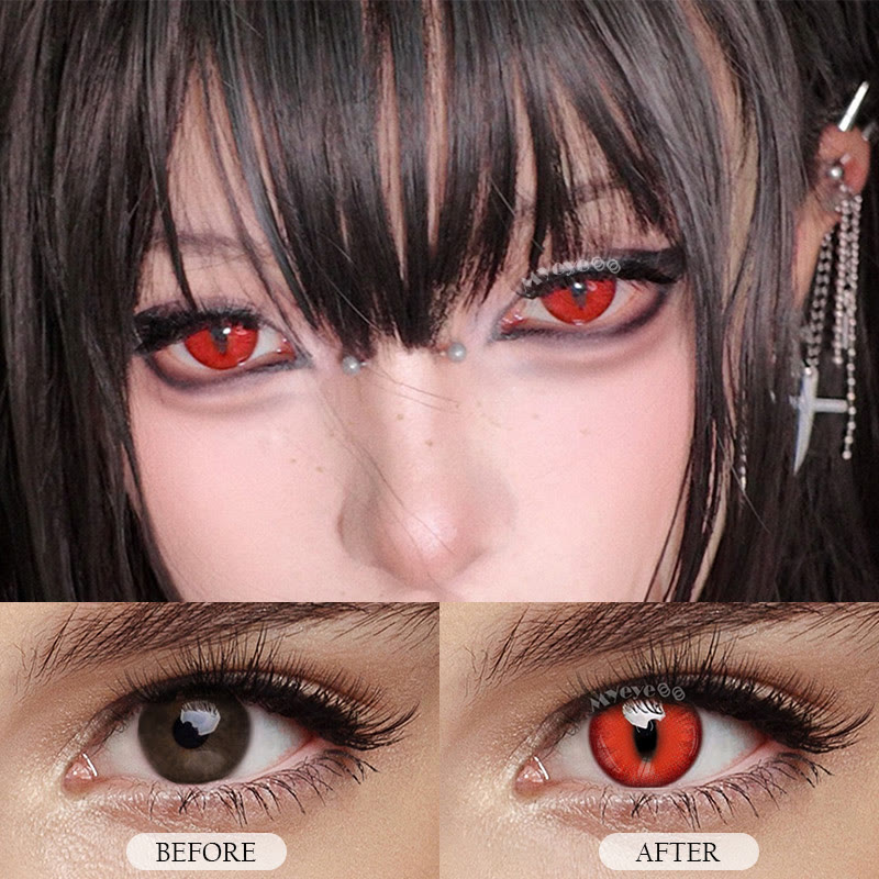 MYEYEBB Dragon Eye Red Cosplay Farbige Kontaktlinsen für 1 Tag - image 6