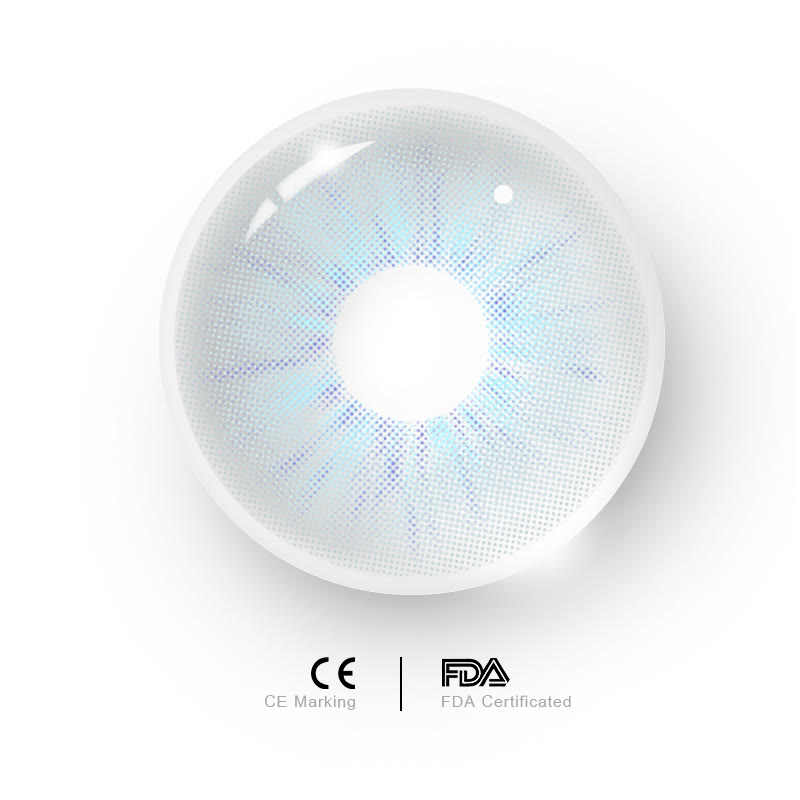 MYEYEBB Starlens Graue farbige Kontaktlinsen mit Sehstärke - image 5