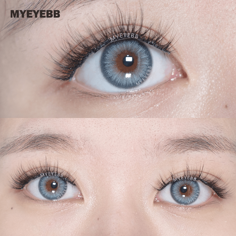 MYEYEBB Y2K Boho Blau Kontaktlinsen mit Rezept - image 5