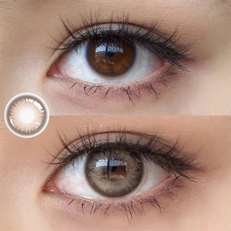 MYEYEBB Y2K Boho Braunfarbene Kontaktlinsen mit Sehschärfenkorrektur - image 3