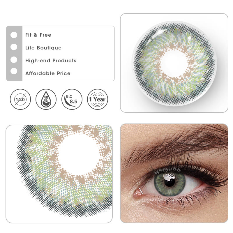 MYEYEBB Pro Petite Iris Grau Grün Farbige Kontaktlinsen mit Sehstärke - image 10