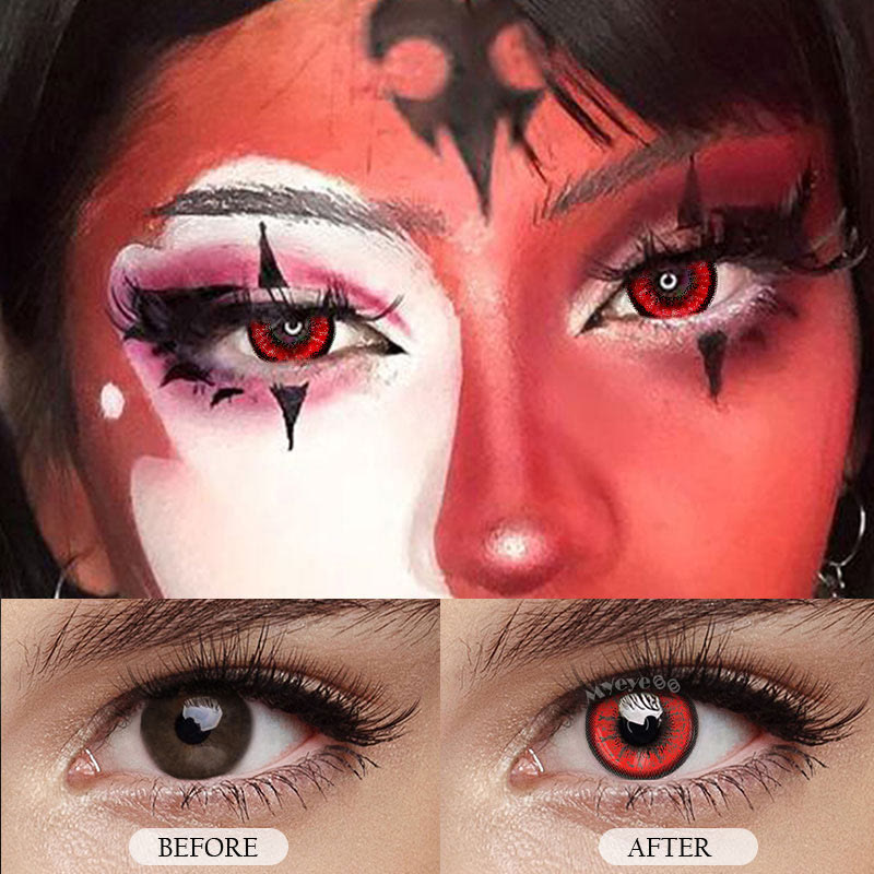 MYEYEBB Rote Kontaktlinsen mit Sehstärke für Cosplay - image 10