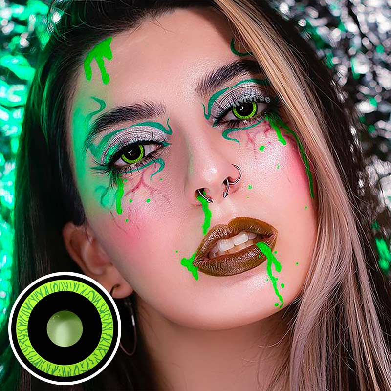 MYEYEBB Nebulos Green Cosplay Farbig Kontaktlinsen - image 6