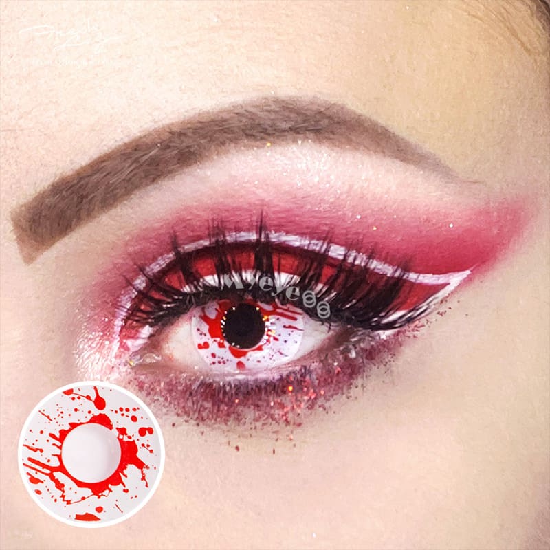 MYEYEBB Trauma White Prescription Cosplay Farbige Kontaktlinsen mit Sehstärke - image 6