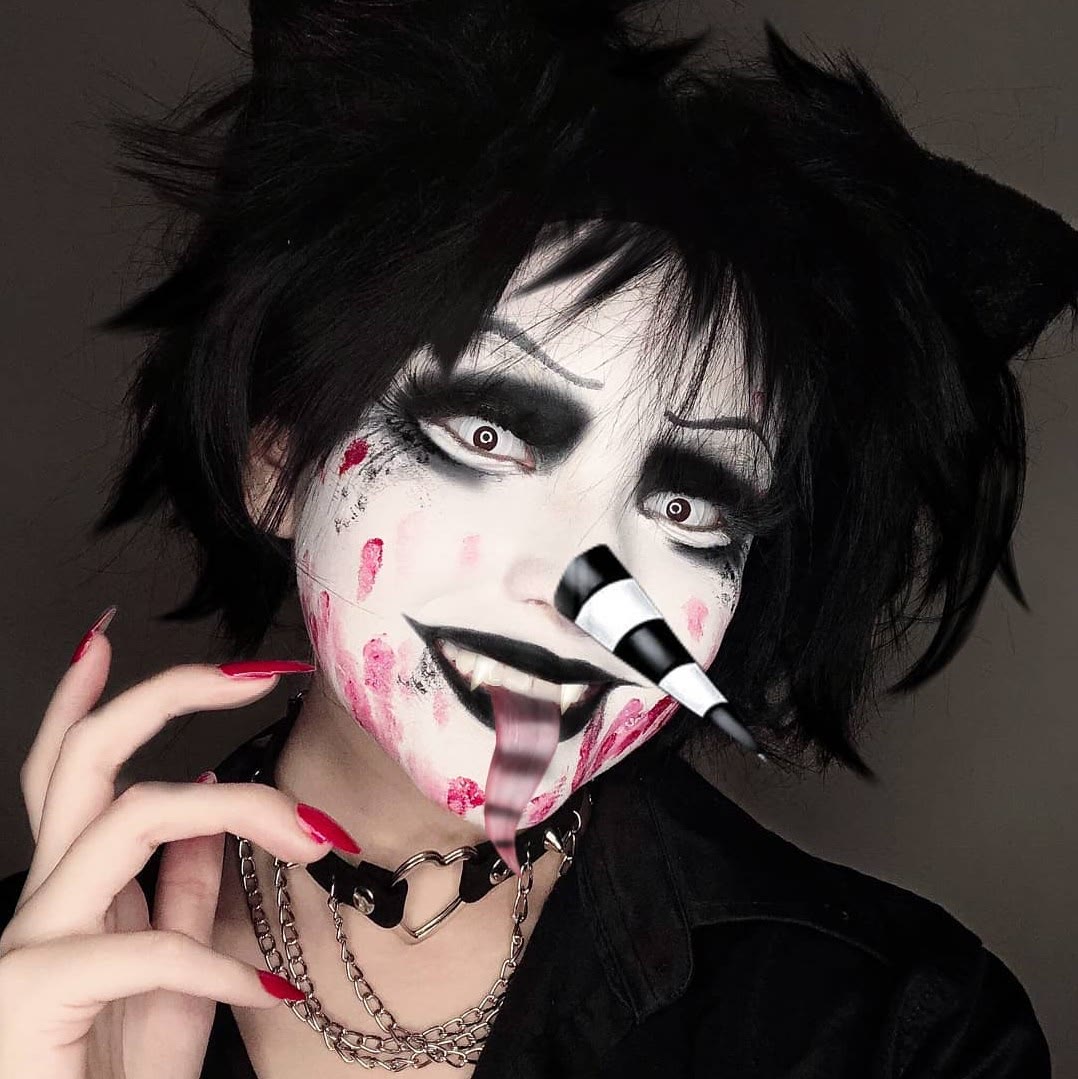 MYEYEBB White Block Prescription Cosplay farbige Kontaktlinsen mit Sehstärke - image 7