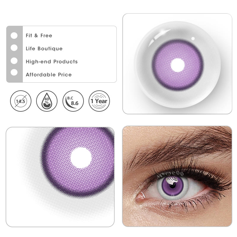 MYEYEBB Porzellanpuppe Violett Cosplay Farbige Kontaktlinsen - image 4