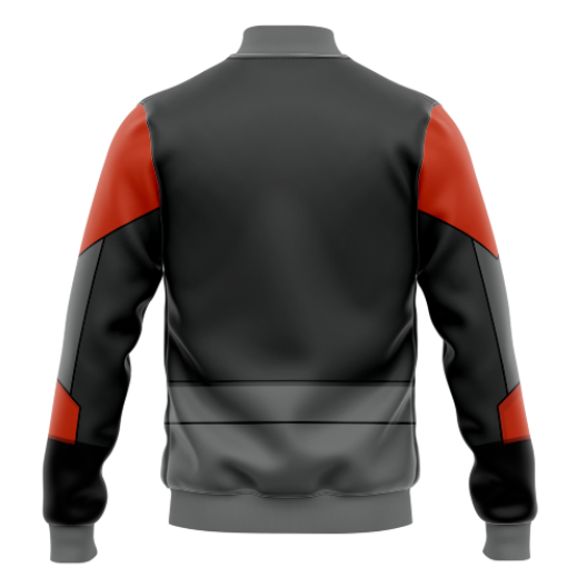 Red Black Star Varsity Jacket