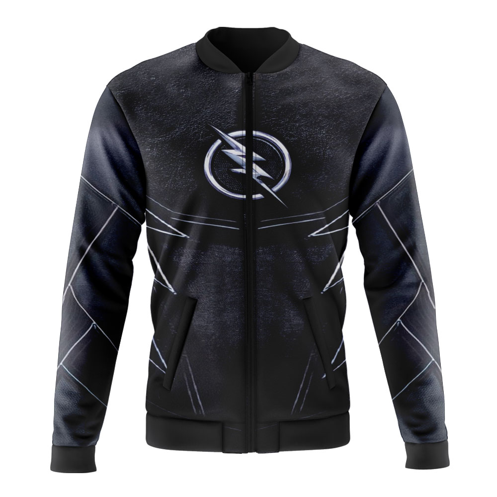 Black Flash Superhero Bomber Jacket