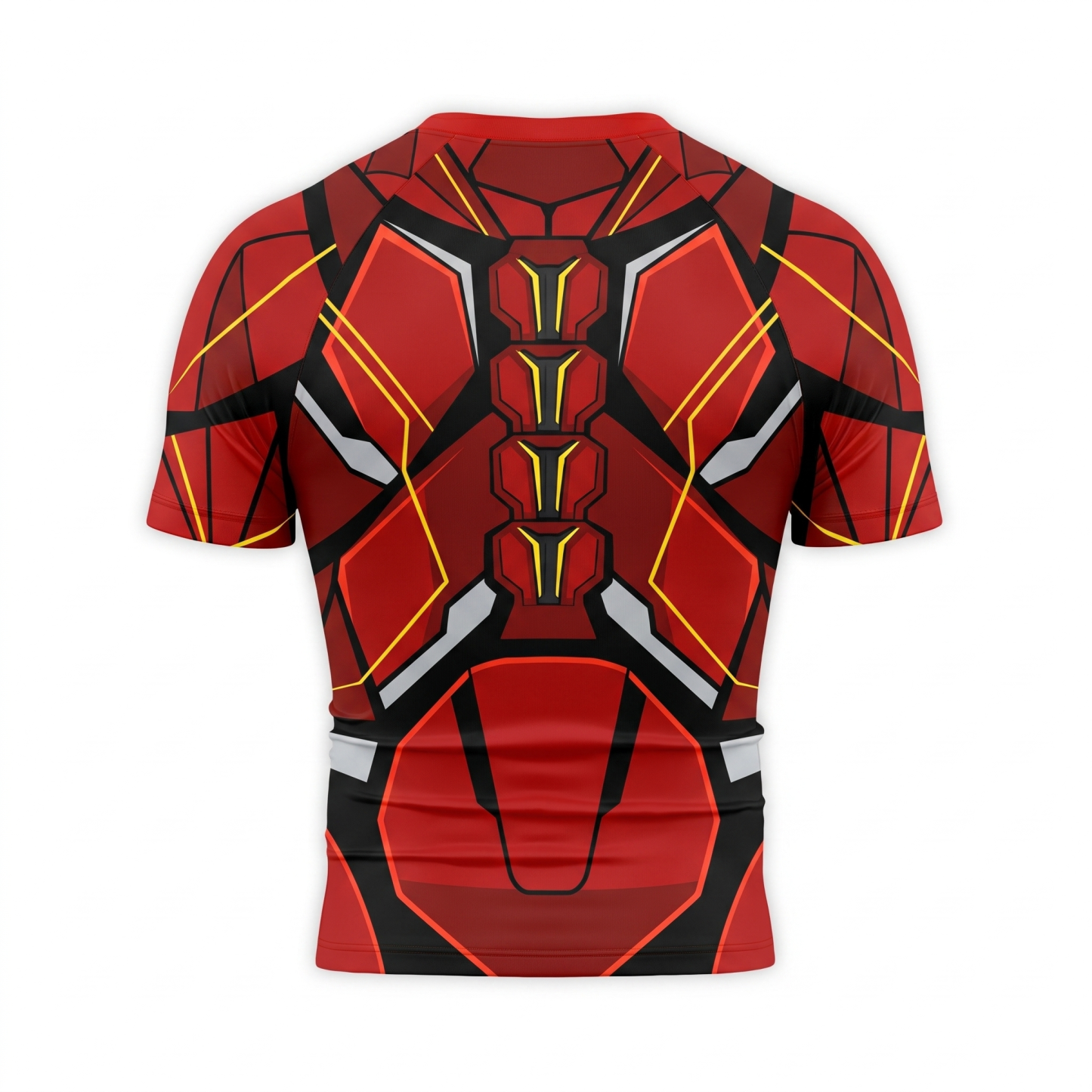 The Flash Barry Allen Superhero Central City Pulse Vectors Crimson Onyx Long Sleeve Compression Shirt