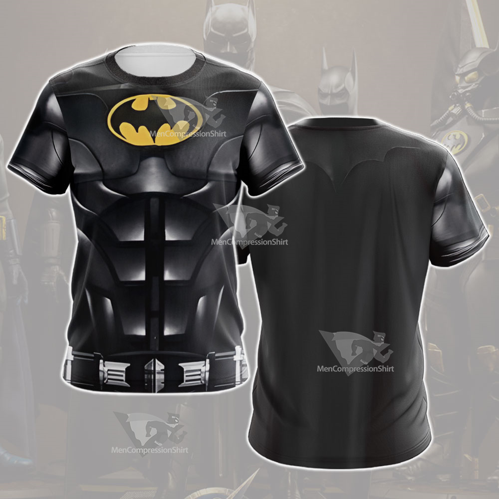 2023 The Flash Batman Michael Keaton Cosplay T-Shirt