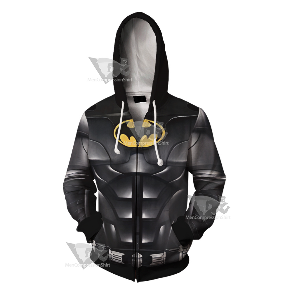 2023 The Flash Batman Michael Keaton Cosplay Zip Up Hoodie