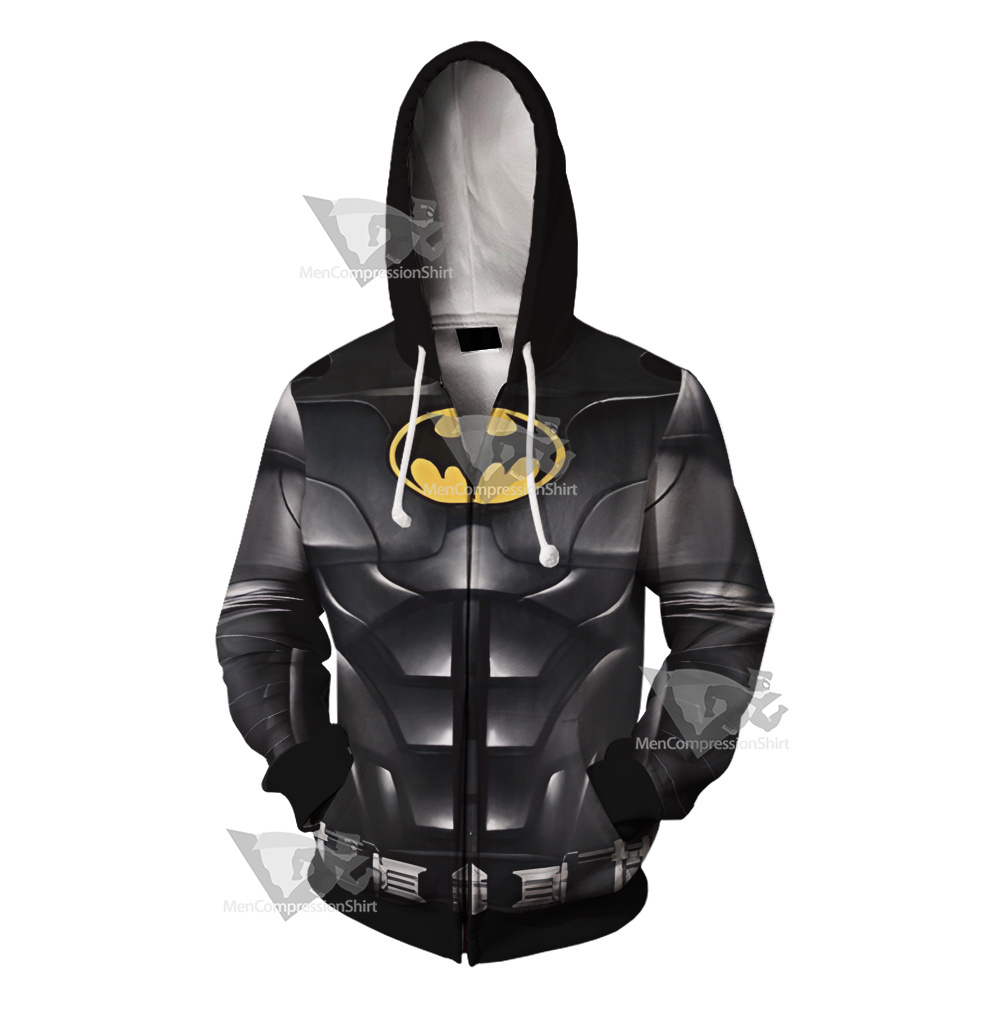 2023 The Flash Batman Michael Keaton Cosplay Zip Up Hoodie