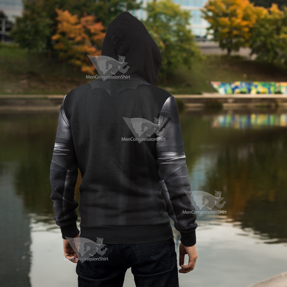 2023 The Flash Batman Michael Keaton Cosplay Zip Up Hoodie