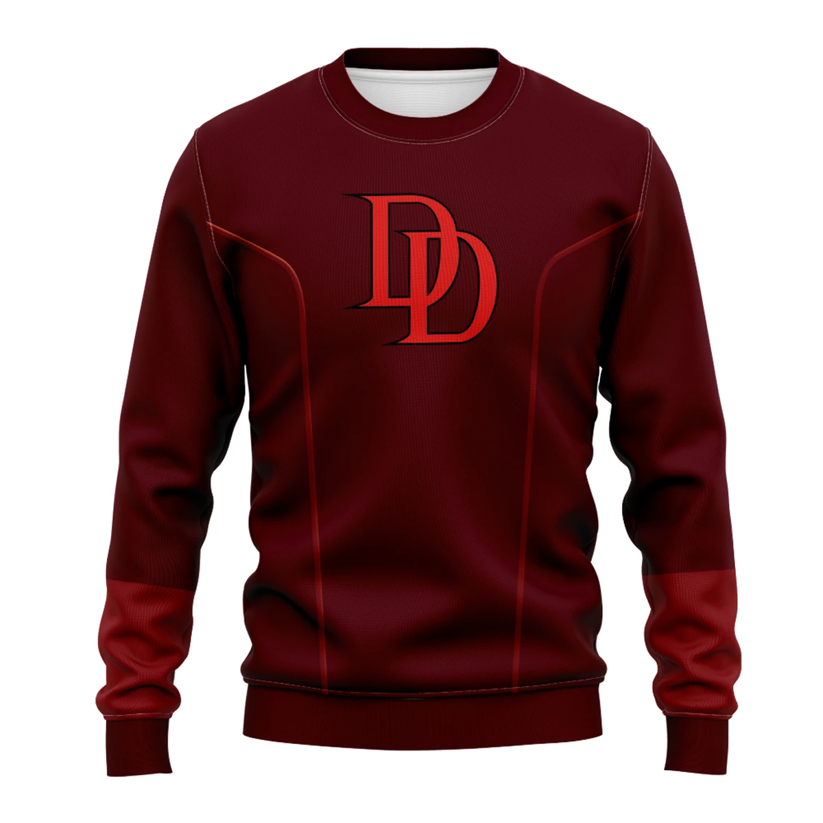 Burgundy custom sweatshirt design example